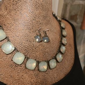 Statement necklace & earrings